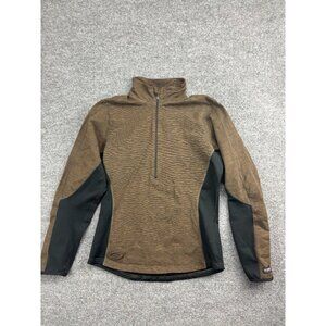 Sporthill 1/4 Zip Top Women's Medium Brown Pullover XC Ski Activewear Shirt